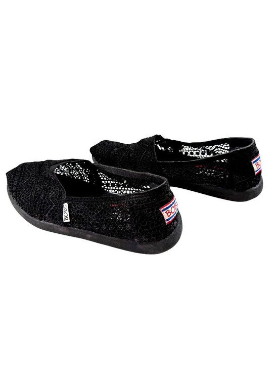 Bob's Sketchers Shoes - Skechers Bobs Slip-on Lightweight Shoes Size 6.5 Black Lace